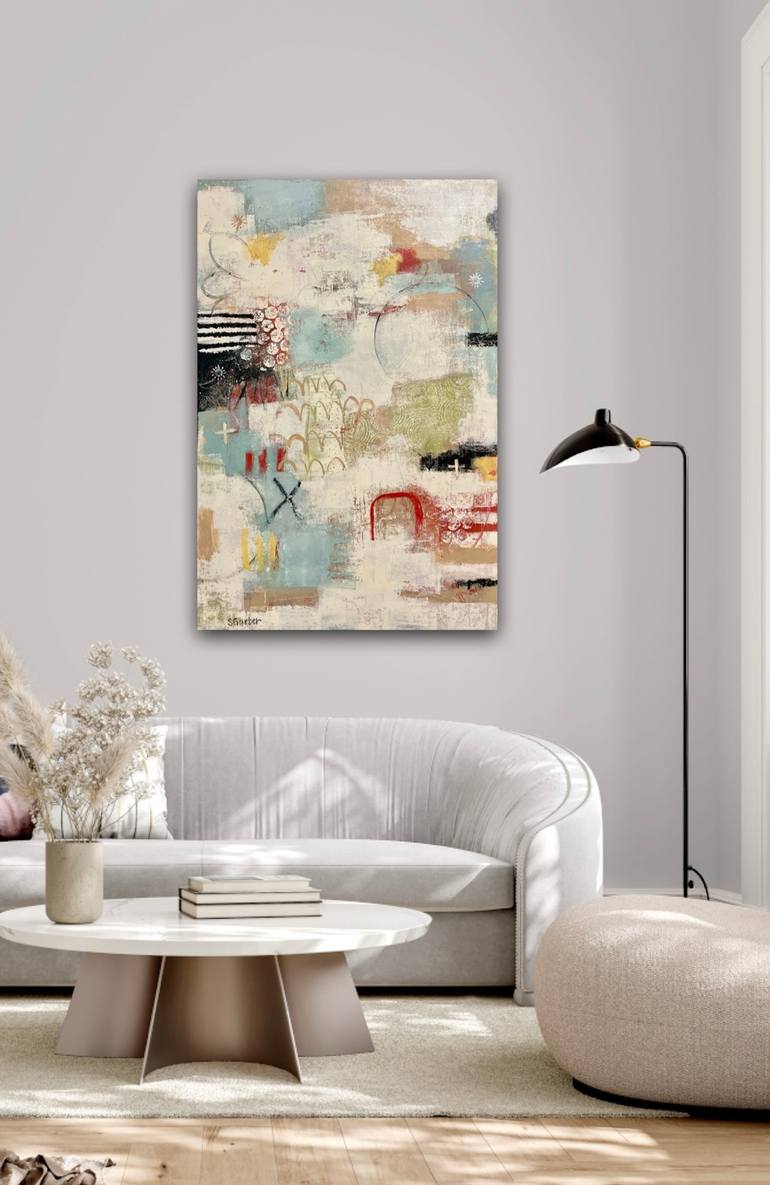 Original Abstract Expressionism Abstract Painting by Shellie Garber