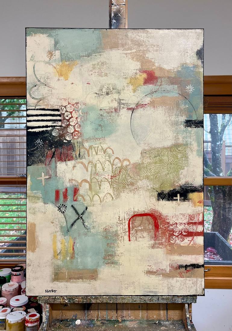 Original Abstract Expressionism Abstract Painting by Shellie Garber