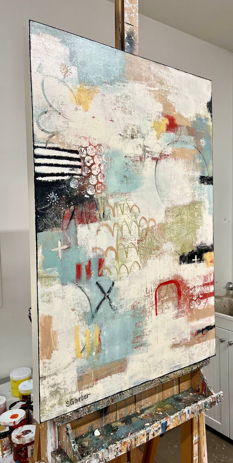 Original Abstract Expressionism Abstract Painting by Shellie Garber