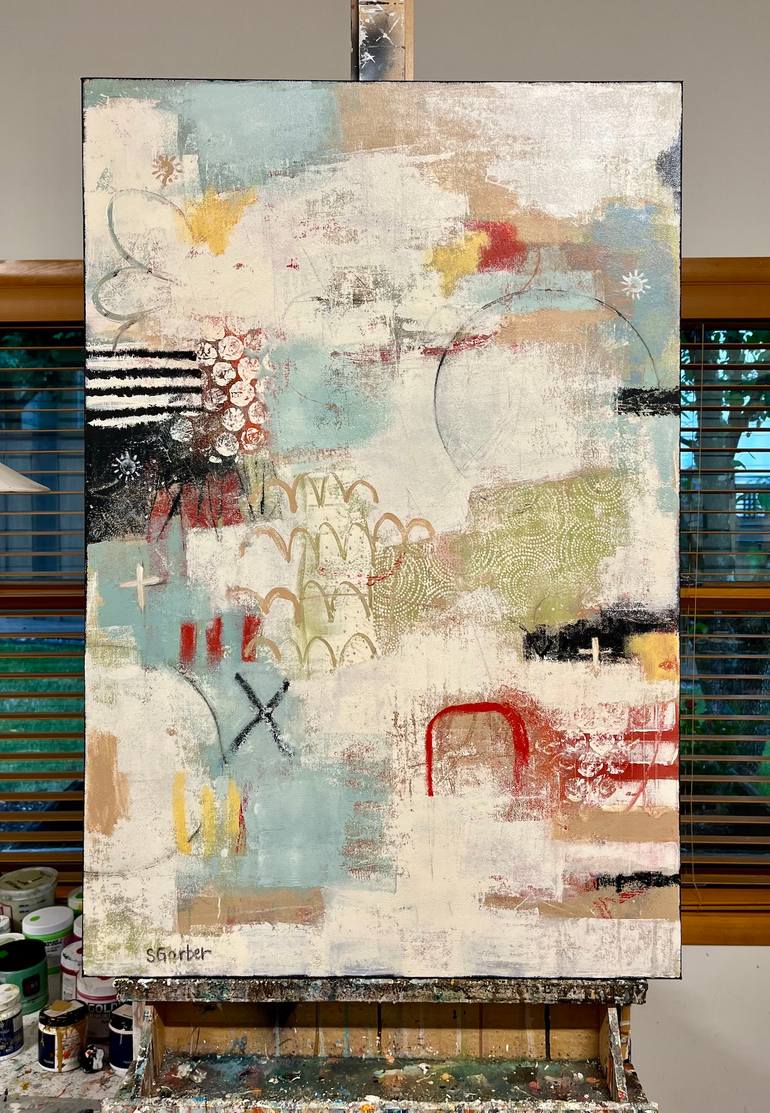 Original Abstract Expressionism Abstract Painting by Shellie Garber