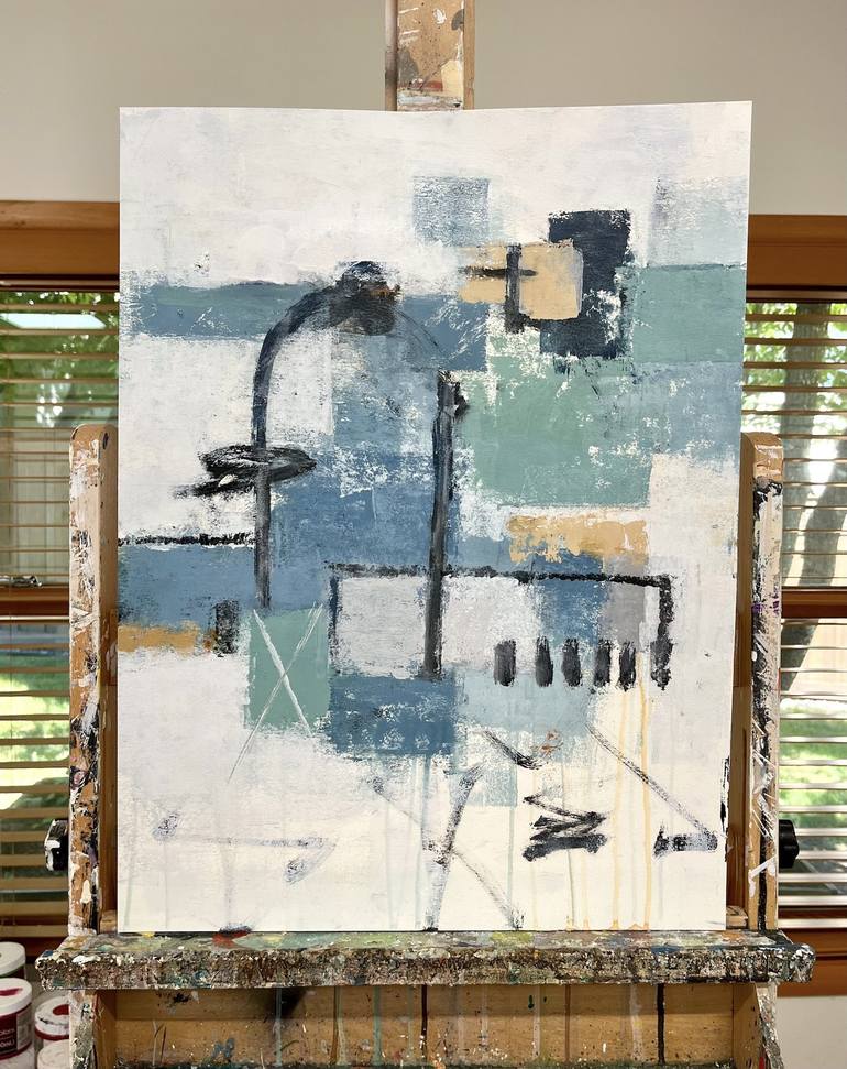Original Abstract Landscape Painting by Shellie Garber