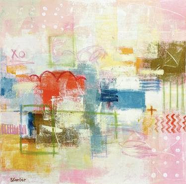 Original Abstract Expressionism Abstract Paintings by Shellie Garber