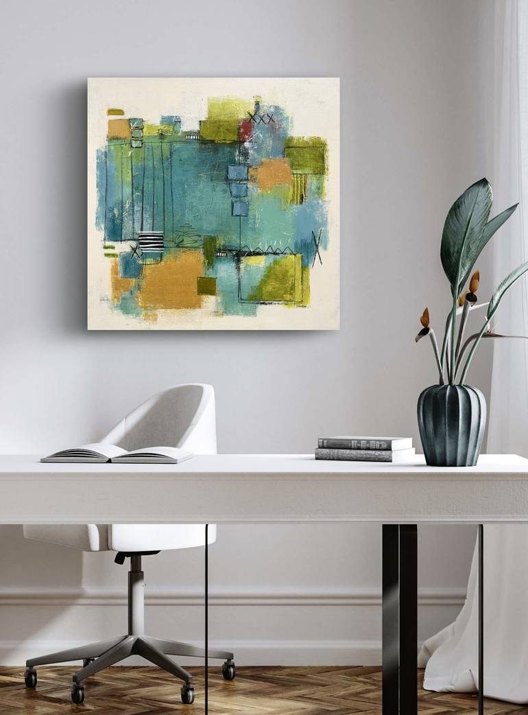 Original Abstract Expressionism Abstract Painting by Shellie Garber