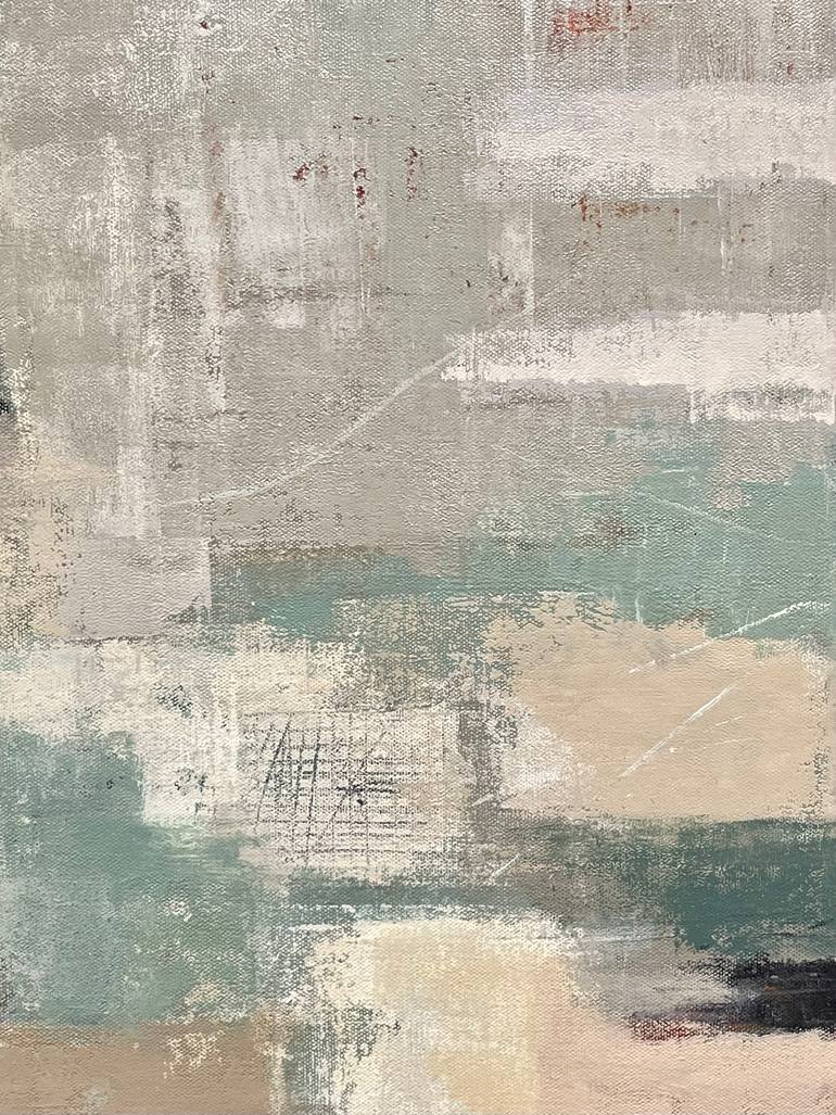 Original Abstract Beach Painting by Shellie Garber