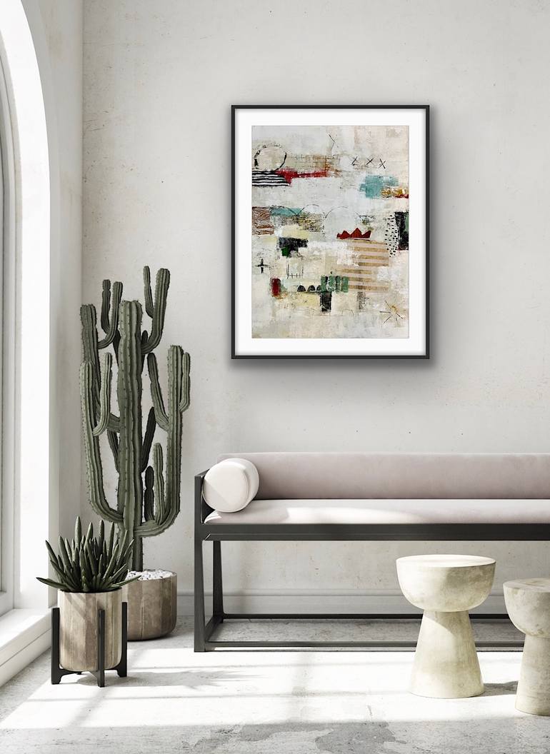 Original Abstract Landscape Mixed Media by Shellie Garber