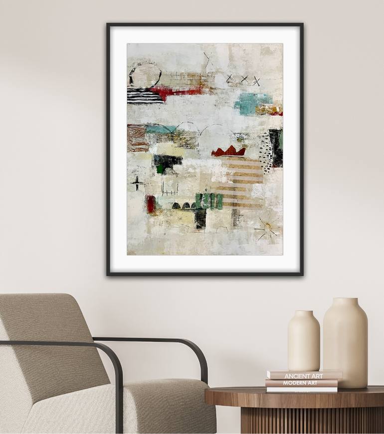 Original Abstract Landscape Mixed Media by Shellie Garber