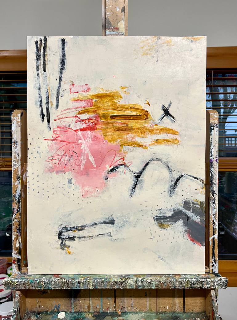 Original Abstract Expressionism Abstract Painting by Shellie Garber