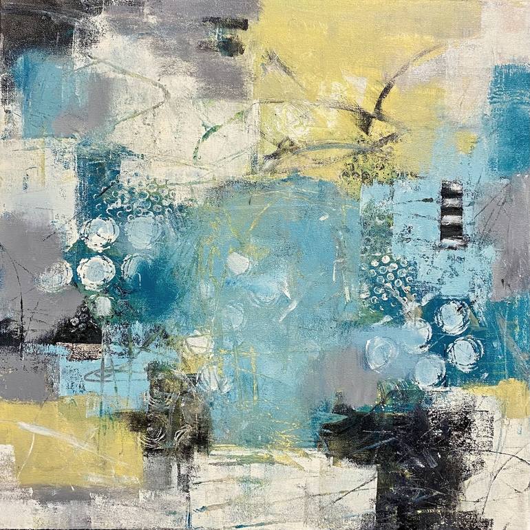 Original Abstract Beach Paintings by Shellie Garber