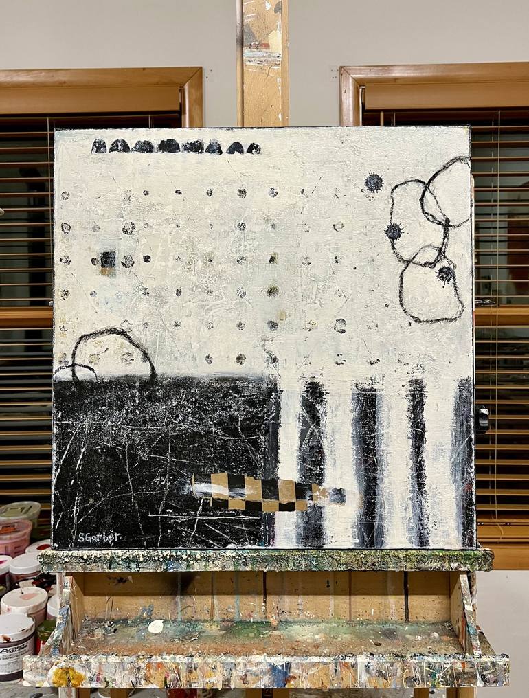 Original Abstract Expressionism Abstract Painting by Shellie Garber
