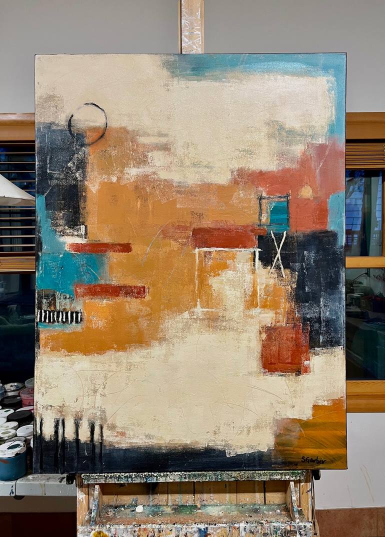 Original Abstract Expressionism Abstract Painting by Shellie Garber