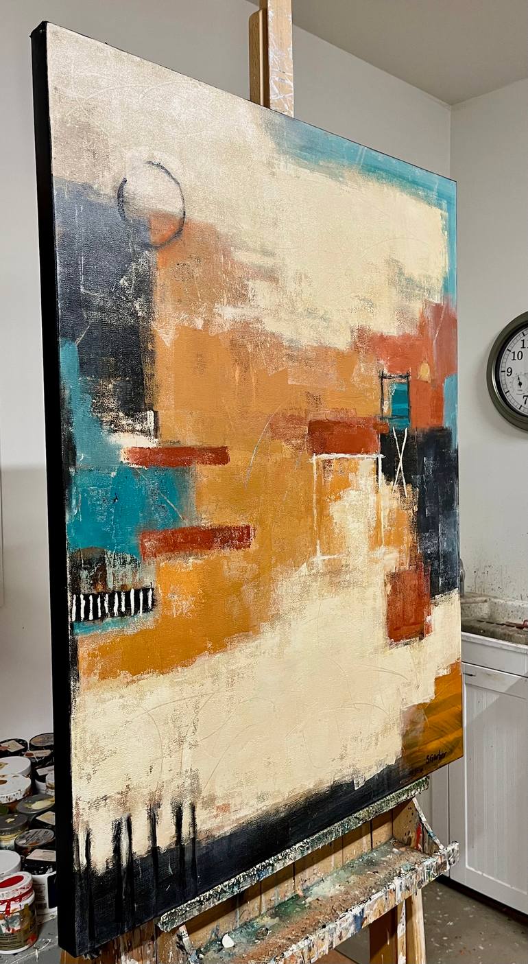 Original Abstract Expressionism Abstract Painting by Shellie Garber