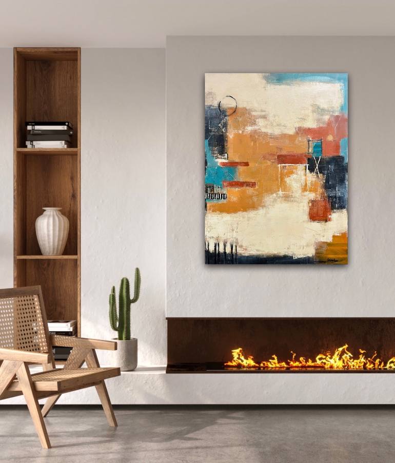 Original Abstract Expressionism Abstract Painting by Shellie Garber