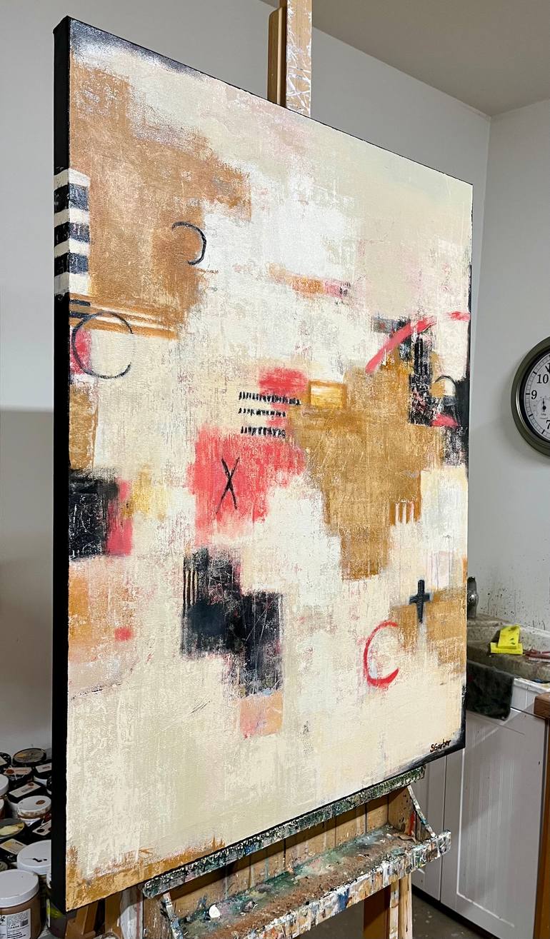 Original Abstract Expressionism Abstract Painting by Shellie Garber