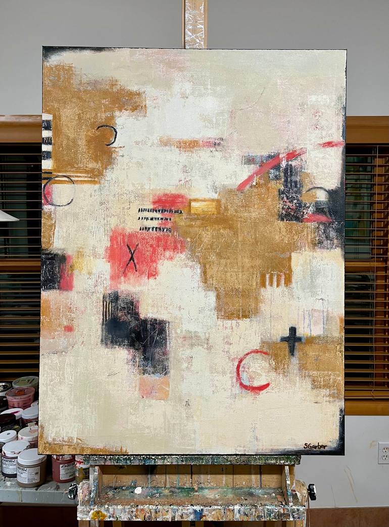 Original Abstract Expressionism Abstract Painting by Shellie Garber