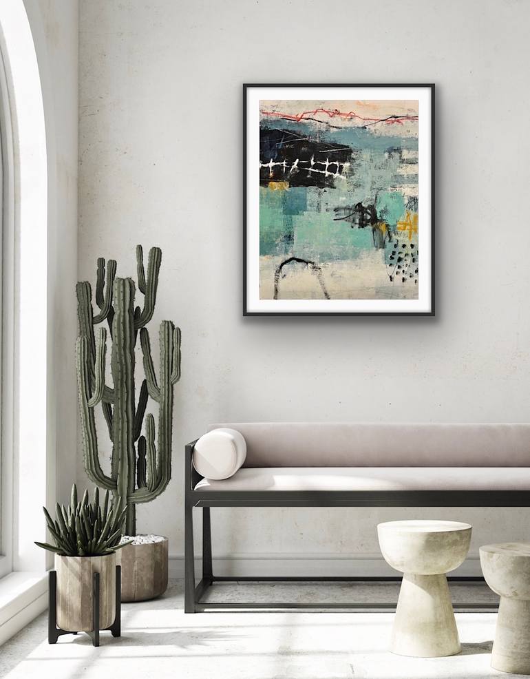 Original Abstract Landscape Painting by Shellie Garber