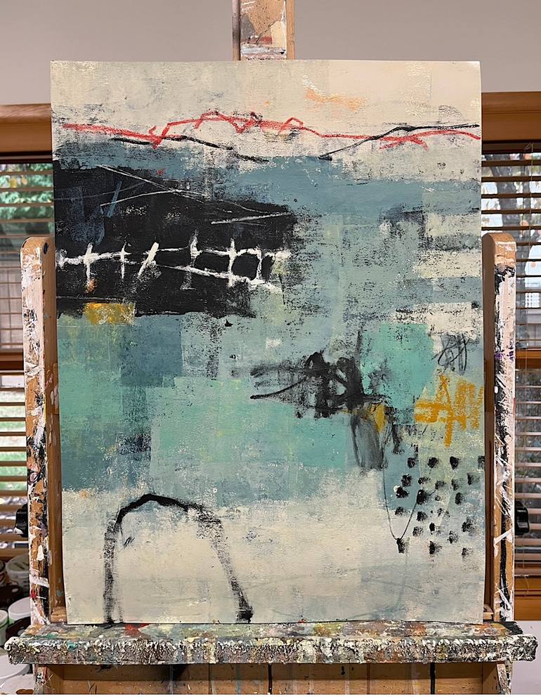 Original Abstract Landscape Painting by Shellie Garber