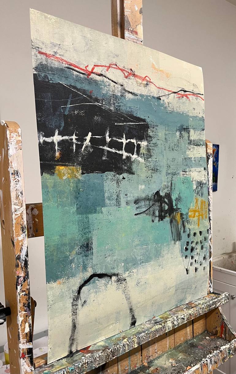Original Abstract Landscape Painting by Shellie Garber