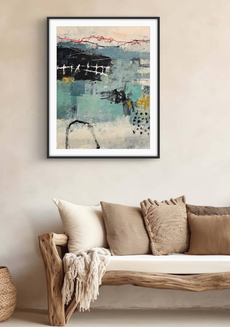 Original Abstract Landscape Painting by Shellie Garber