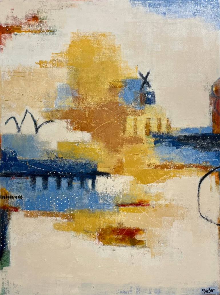 Original Abstract Landscape Paintings by Shellie Garber