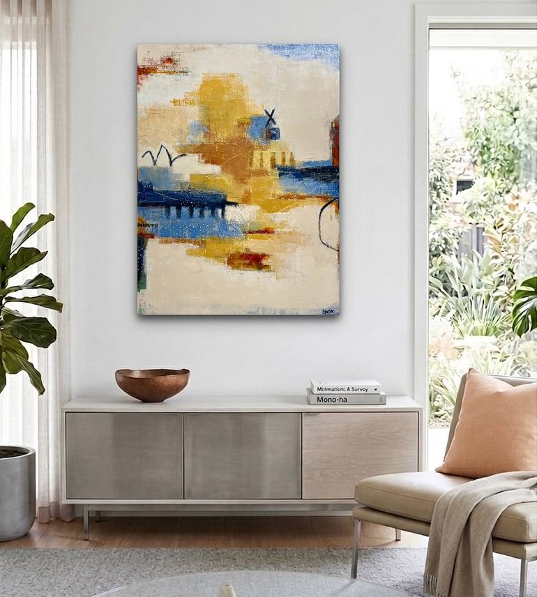 Original Abstract Landscape Painting by Shellie Garber