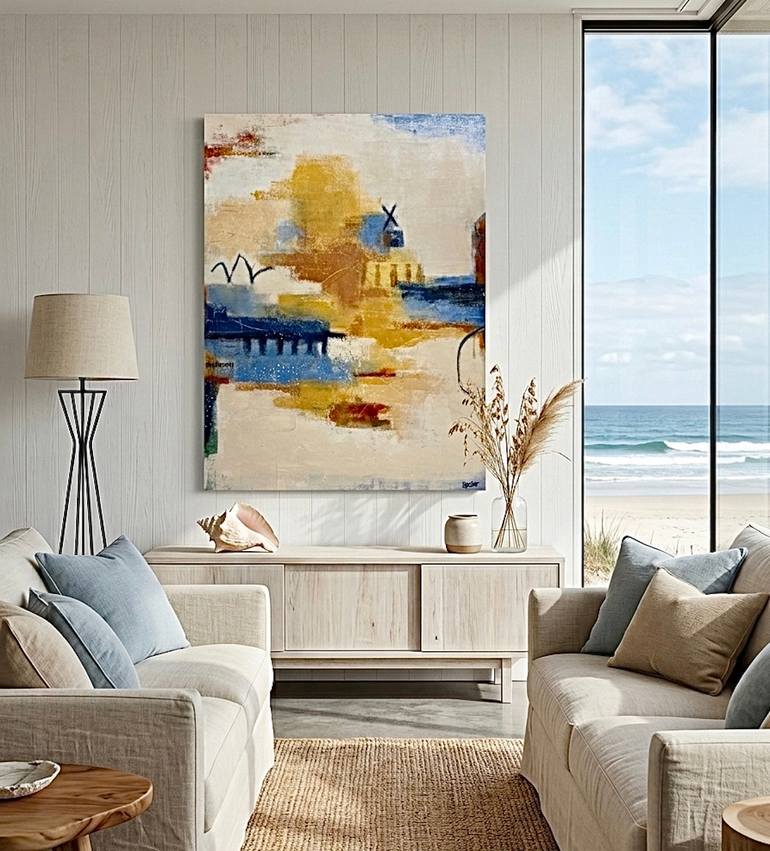 Original Abstract Landscape Painting by Shellie Garber