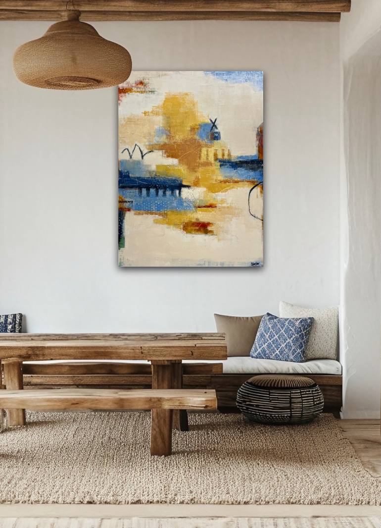 Original Abstract Landscape Painting by Shellie Garber