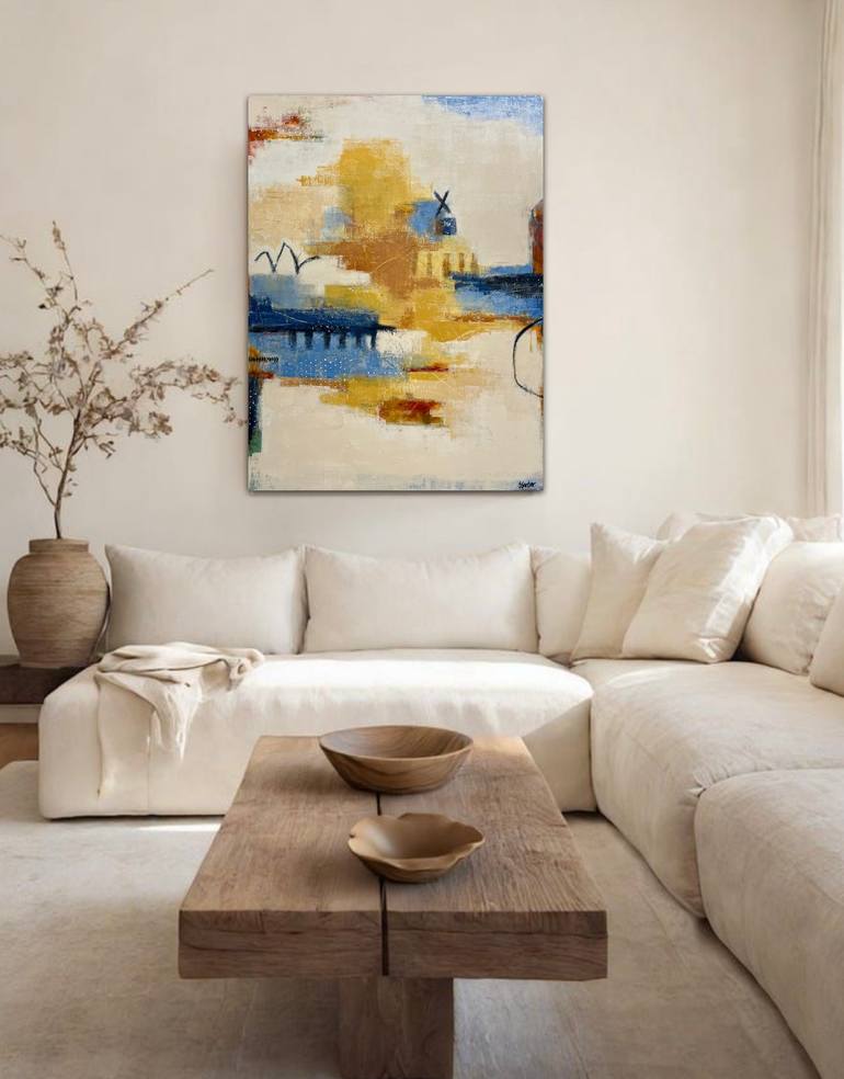 Original Abstract Landscape Painting by Shellie Garber