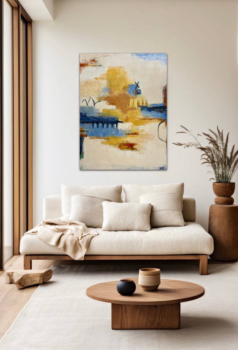 Original Abstract Landscape Painting by Shellie Garber