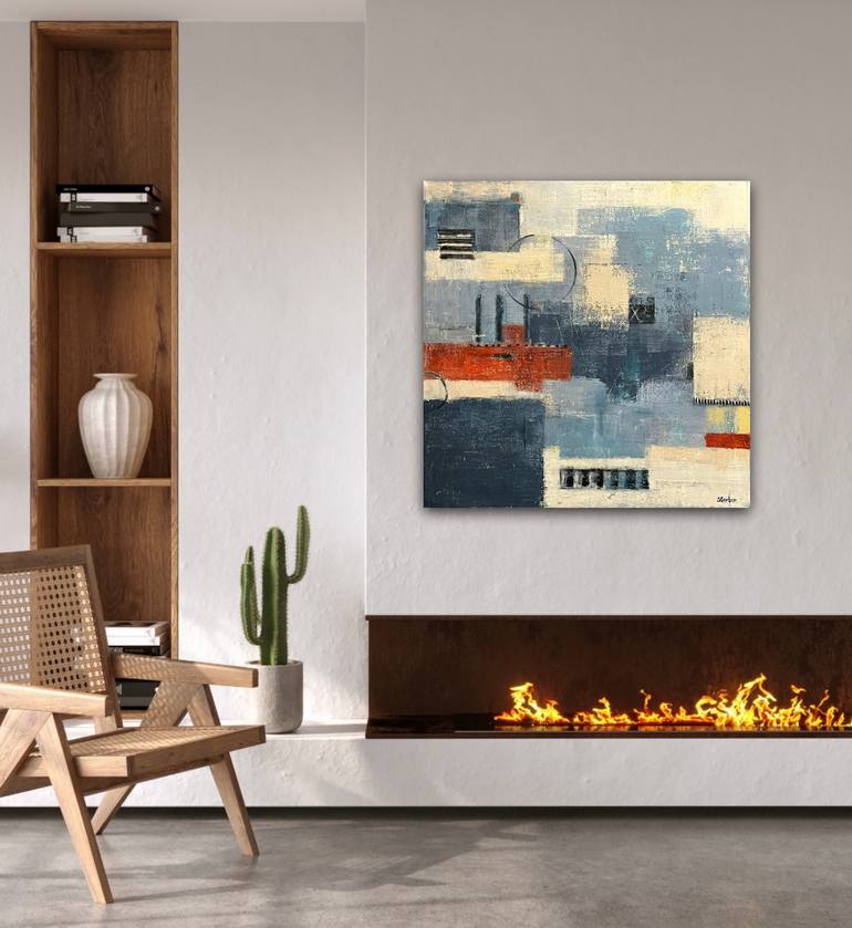 Original Abstract Expressionism Abstract Painting by Shellie Garber