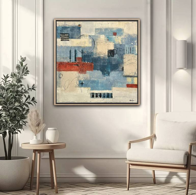 Original Abstract Expressionism Abstract Painting by Shellie Garber