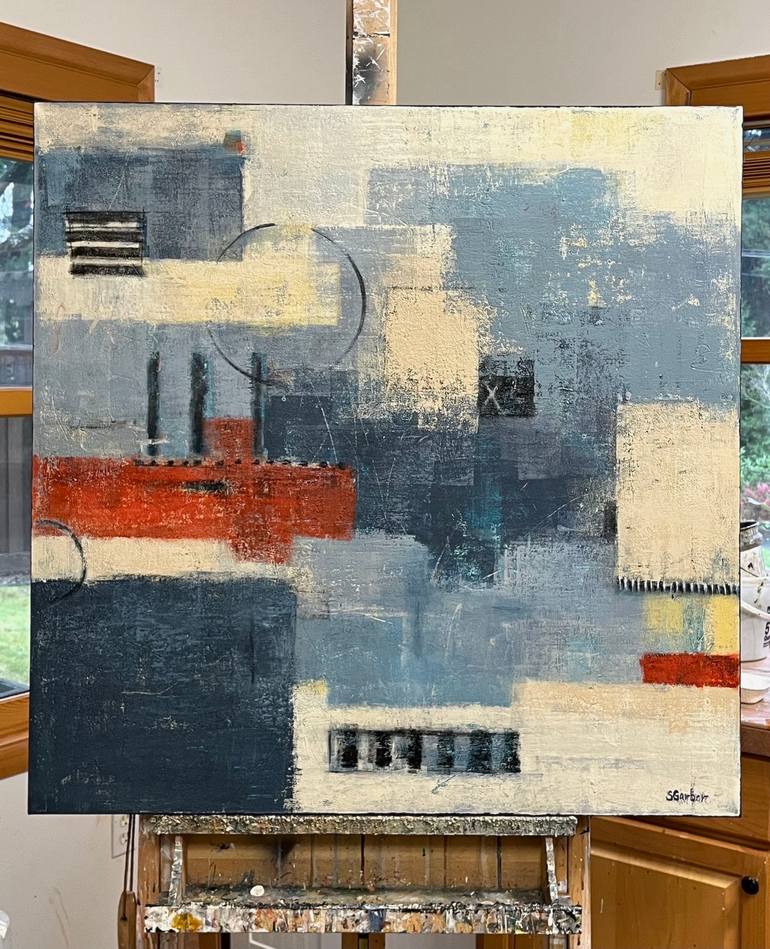 Original Abstract Expressionism Abstract Painting by Shellie Garber