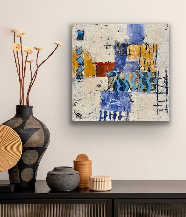 Original Abstract Expressionism Abstract Mixed Media by Shellie Garber