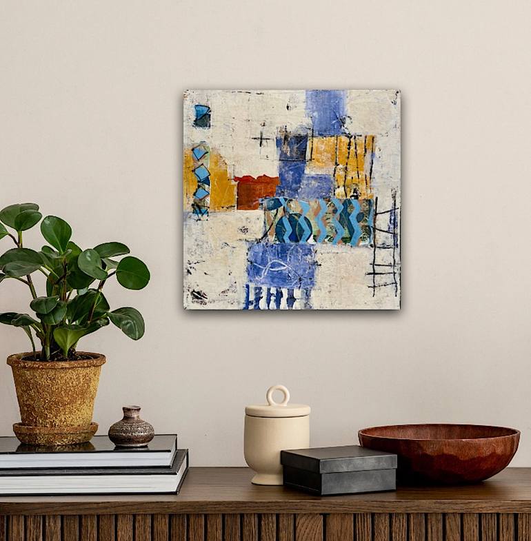 Original Abstract Expressionism Abstract Mixed Media by Shellie Garber