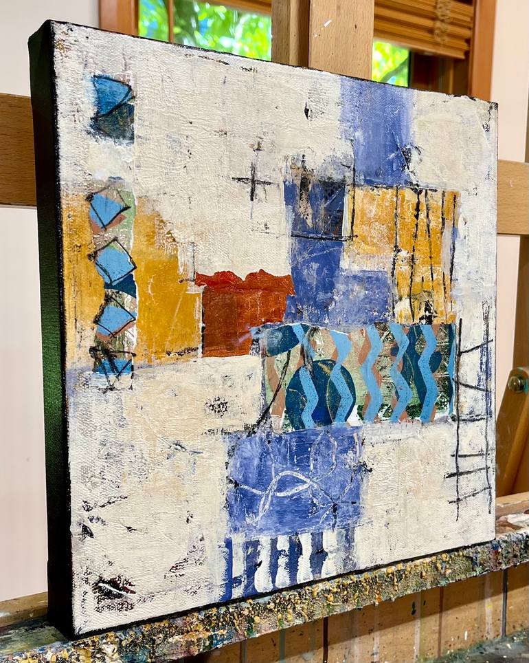 Original Abstract Expressionism Abstract Mixed Media by Shellie Garber