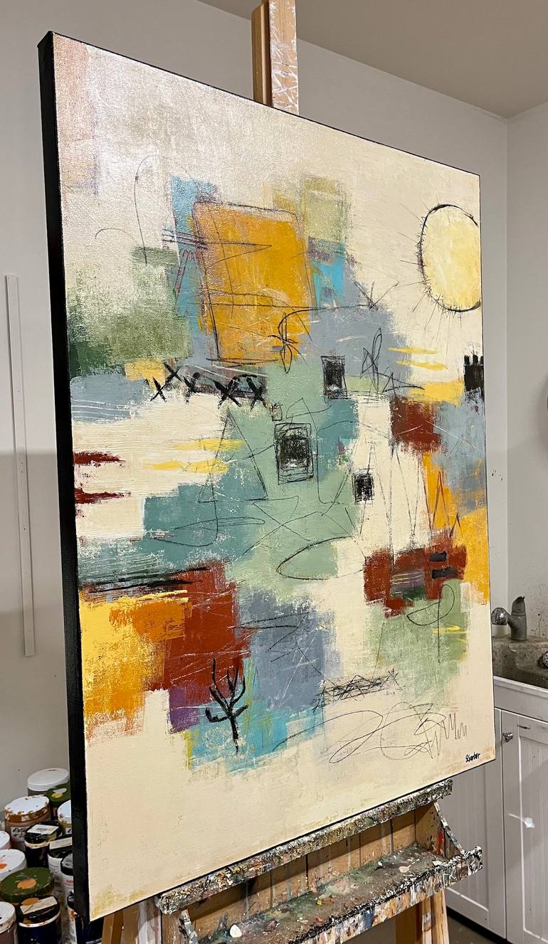 Original Abstract Expressionism Abstract Painting by Shellie Garber