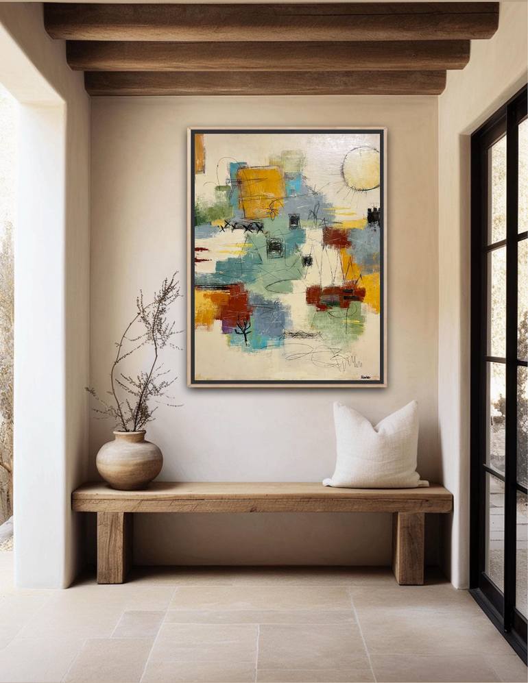Original Abstract Expressionism Abstract Painting by Shellie Garber