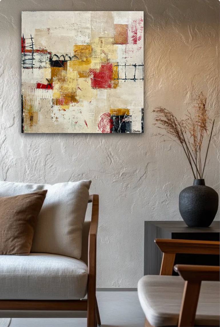 Original Abstract Expressionism Abstract Painting by Shellie Garber