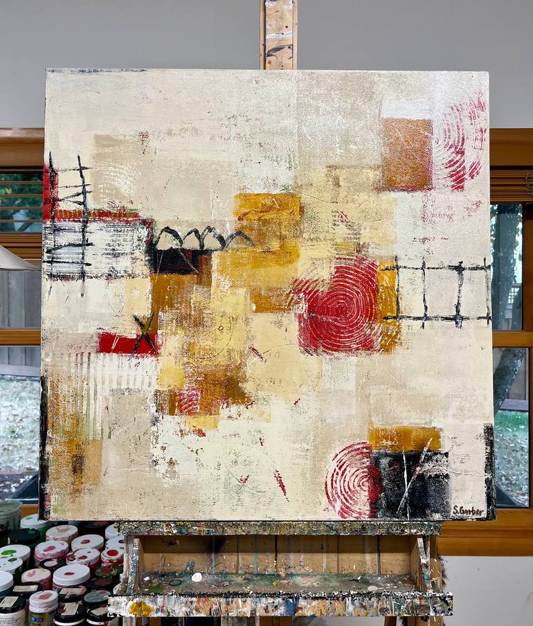 Original Abstract Expressionism Abstract Painting by Shellie Garber