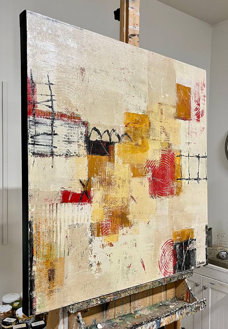 Original Abstract Expressionism Abstract Painting by Shellie Garber