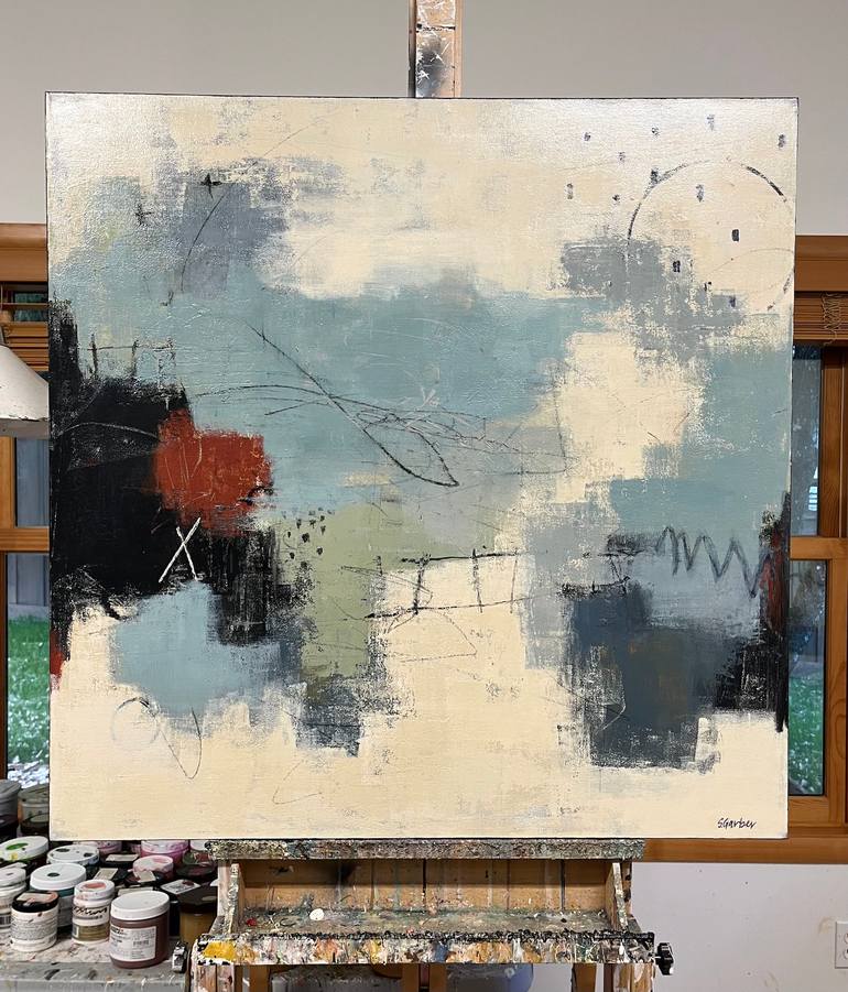 Original Abstract Expressionism Abstract Painting by Shellie Garber