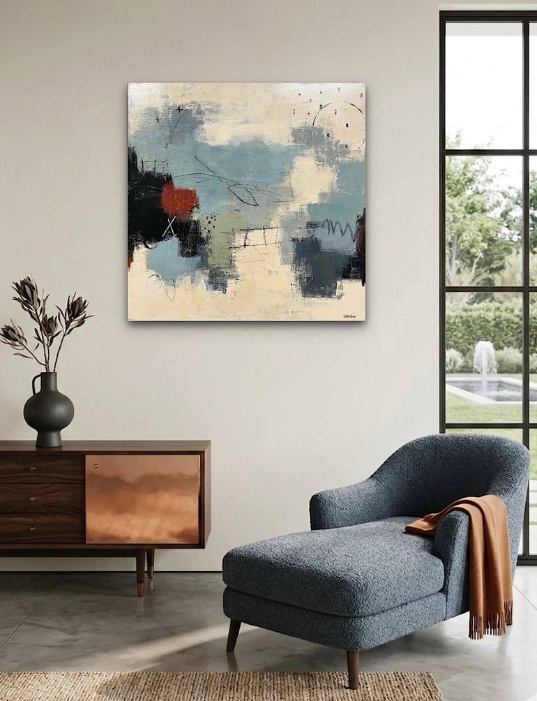 Original Abstract Expressionism Abstract Painting by Shellie Garber