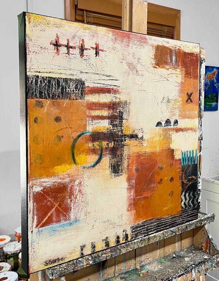 Original Abstract Expressionism Abstract Painting by Shellie Garber