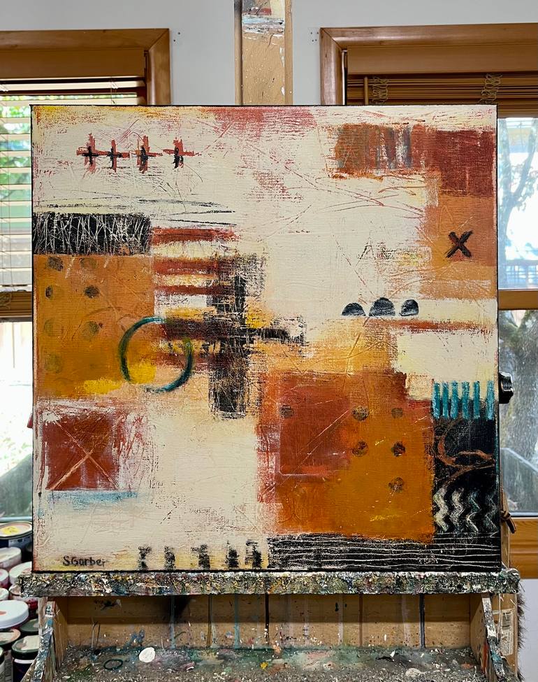 Original Abstract Expressionism Abstract Painting by Shellie Garber