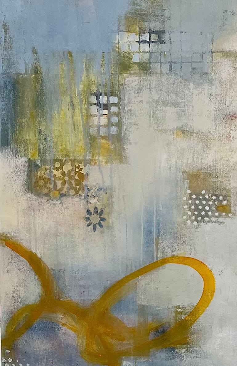 Original Abstract Garden Painting by Shellie Garber