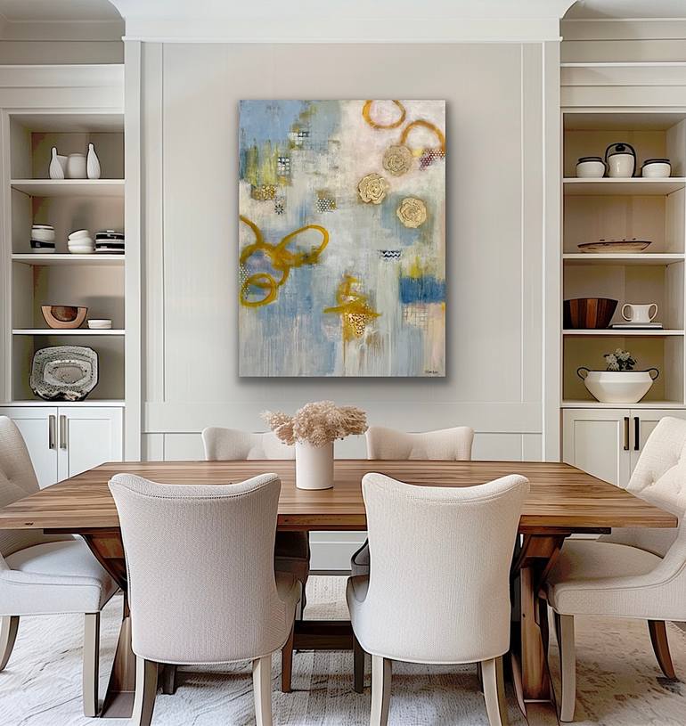 Original Abstract Garden Painting by Shellie Garber