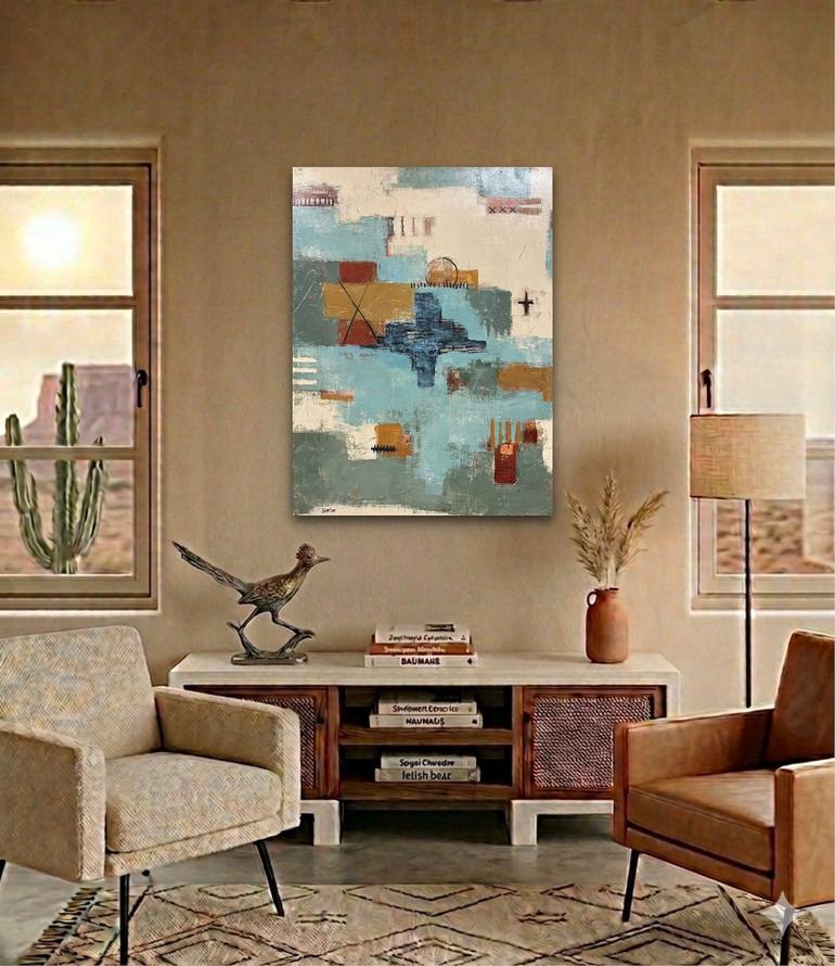Original Abstract Expressionism Abstract Mixed Media by Shellie Garber