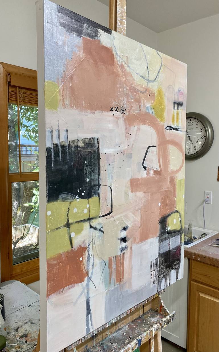 Original Abstract Expressionism Abstract Painting by Shellie Garber