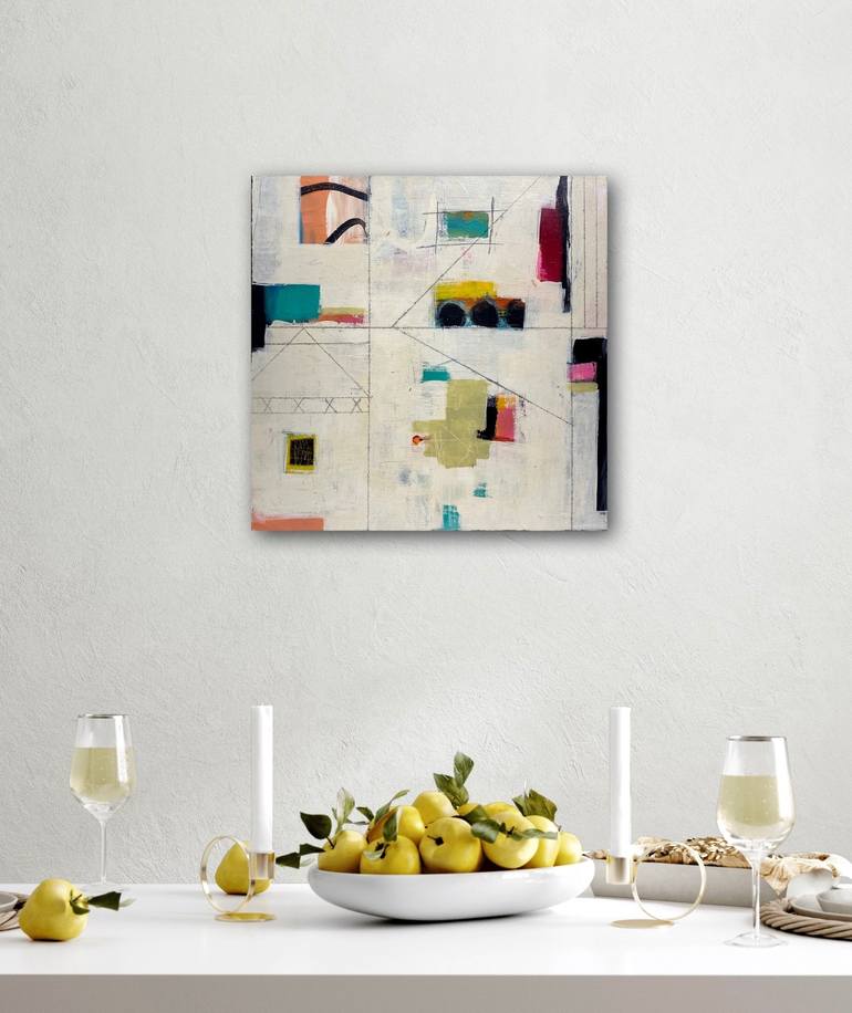 Original Abstract Architecture Painting by Shellie Garber