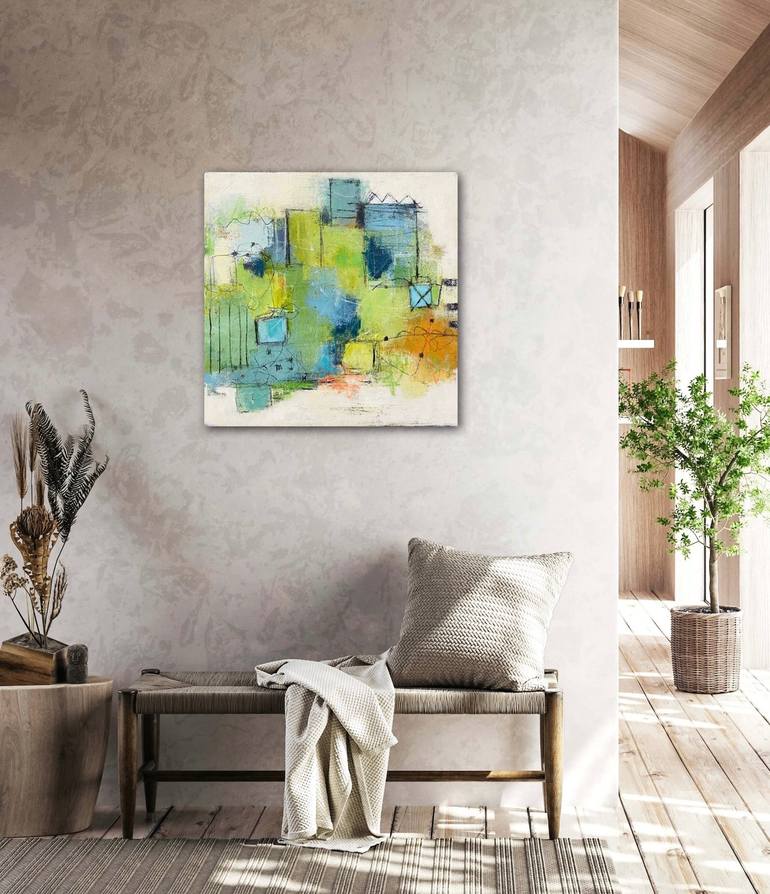 Original Abstract Landscape Painting by Shellie Garber