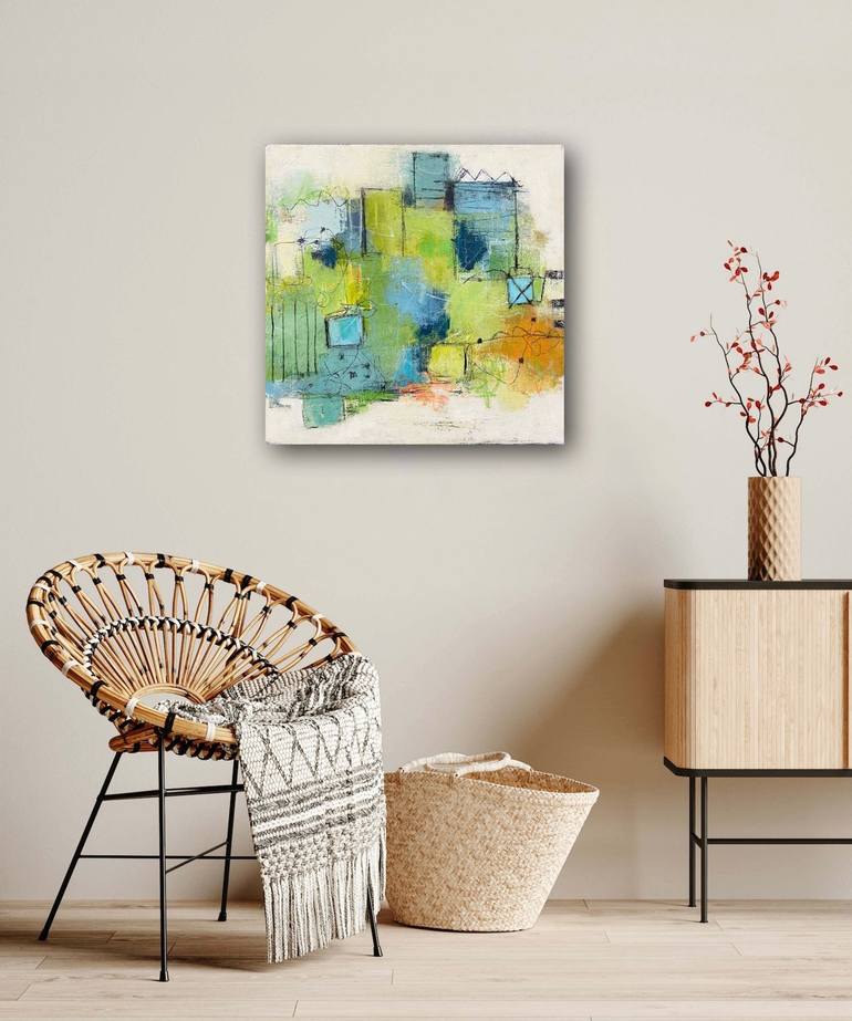 Original Abstract Landscape Painting by Shellie Garber